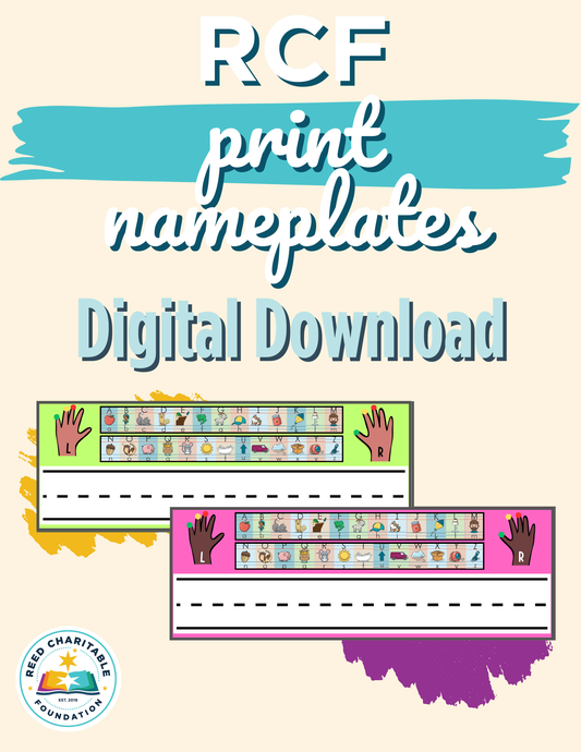 Printable Nameplate - Print Alphabet